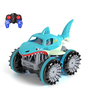 ماشین کنترلی کوسه هیولای آب و خاک مدل 313-989 Amphibious Remote Control Car_اسباب بازی